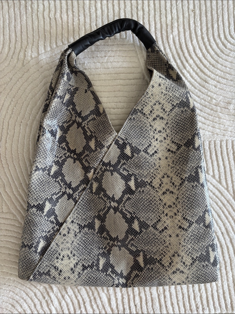 Persaman Snakeskin Hobo Tote Bag made in Italy